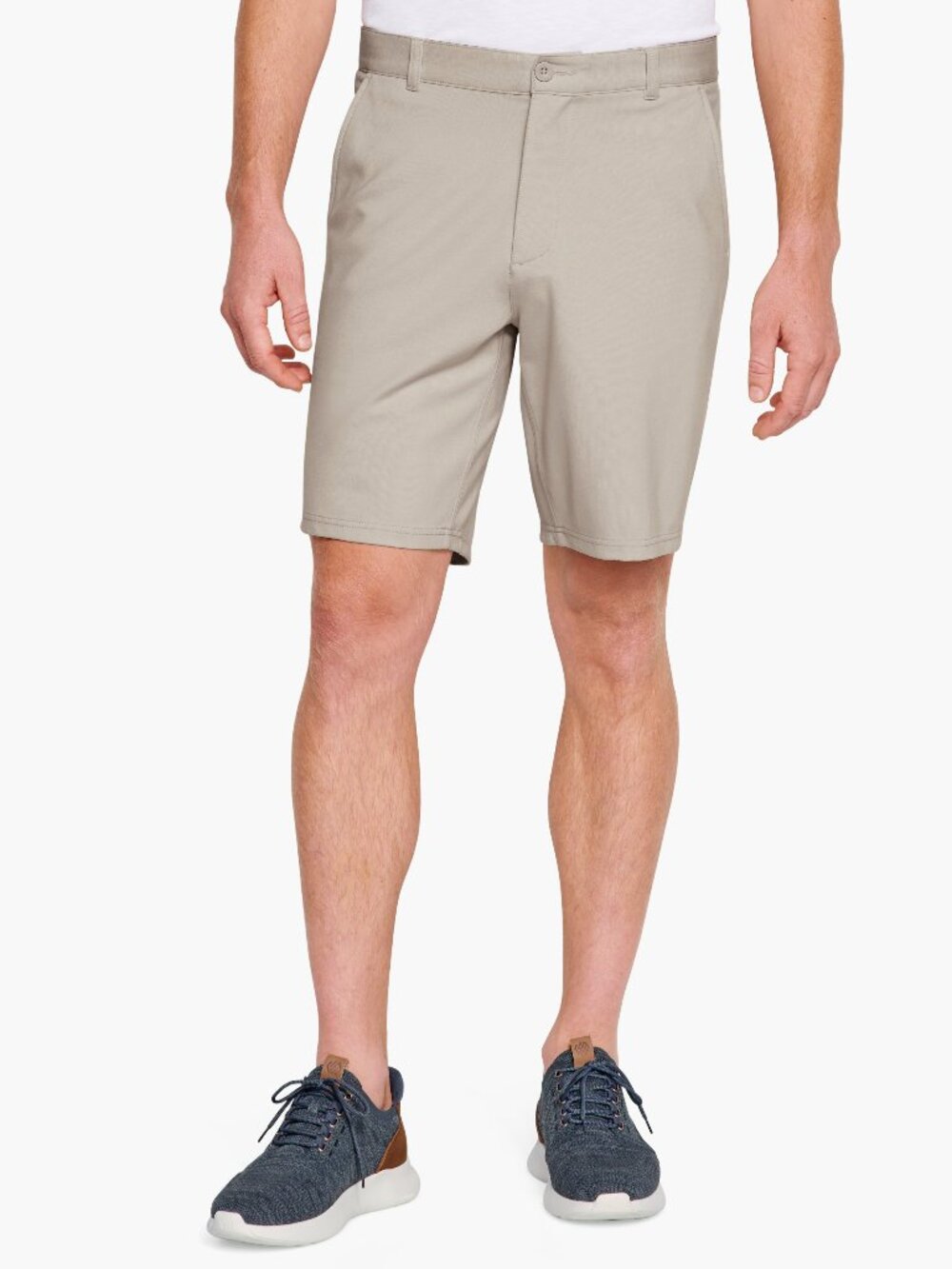 Johnston & Murphy Stone Heathered Knit 9" XC Flex Four-way Stretch Knit Shorts